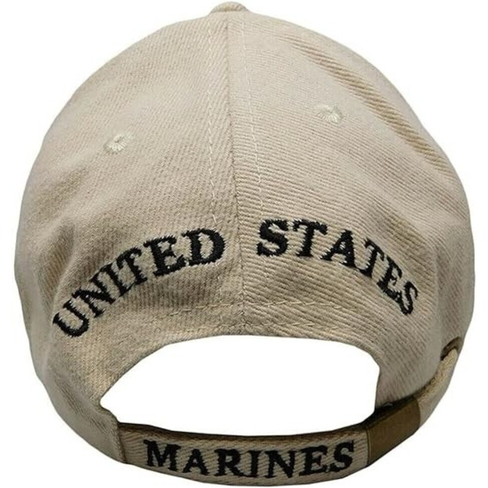 USMC Marine Corps Hat Logo Khaki Cover EGA US Official United States‎ Licensed - Picture 13 of 16